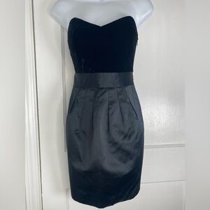 Theory Black Strapless Dress